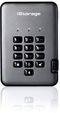 iStorage diskAshur PRO2 SSD 16 TB - Secure Solid State Drive - FIPS Level 2 - Password Protected - Dust/Water-resistant