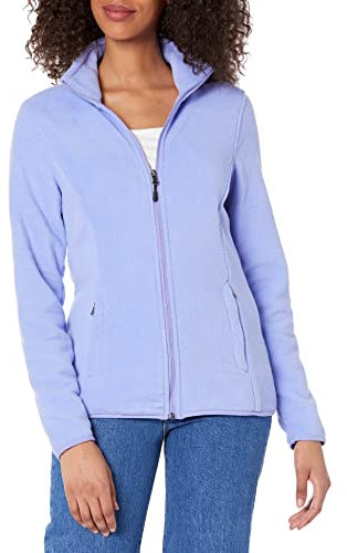 Amazon Essentials Giacca in pile morbido con cerniera intera dal taglio classico (disponibile in taglie forti) Donna, Viola Tenue, S