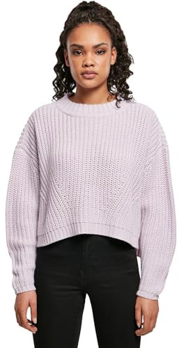 Urban Classics Damen Sweatshirt Ladies Wide Oversize Sweater softlilac 4XL