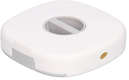 Cable Winder Portable Rotatable Wire Wrapper with Phone Holder USB Cord Organizer Data Cable Plastic Storage Box for Home Office(White)