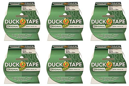 Duck Tape 211117.6 Original, Weiß, 50 mm x 25 m, 6 Stück