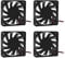 DORHEA Lot de 4 ventilateurs à double roulement à billes 60 x 60 x 10 mm CC 12 V 6010 - Ventilateur de refroidissement à roulement à billes de rechange 60 mm 10 mm pour boîtier d'ordinateur -
