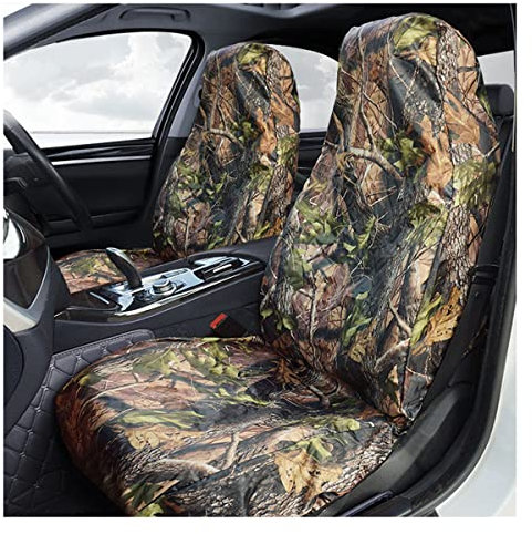 Cozylkx Camouflage Sitzbezüge, Wasserdichtes Vorder Und Rücksitzschutz, Passend Für Die Meisten Autos, Einfach Zu Demontieren,Vordersitz - 2St