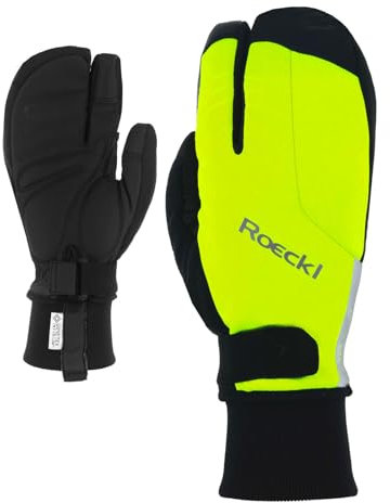 Roeckl Villach 2 Trigger Winter Fahrrad Handschuhe lang fluo gelb 2023: Größe: 7