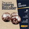 Decocino essbares Blattsilber - 2 Blätter, 43x43 mm - feines Blatt-Silber zum Veredeln & Dekorieren von Pralinen, Trüffel, Torten, Kuchen Desserts