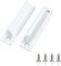 Heveer Tirador de Puerta de Balcón Tirador de Puerta Corredera Blanco con Tornillos para Puertas Ventanas Cajones 2 Piezas