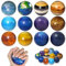 Sonnensystem Stressbälle, 12 Stück Stressball, Antistressball für Kinder, Schaumstoffbälle, Anti Stress Spielzeug Bälle, Anti Ängste Spielzeug Linderung Entspannung für Kinder Erwachsene