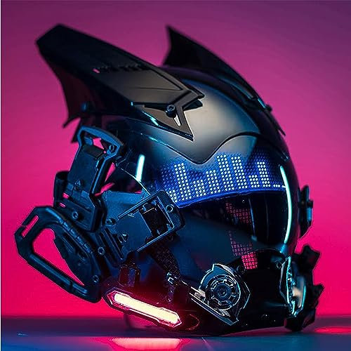 ZCBYBT Cyberpunk Ausrüstung Props Mechanische Punk-Technologie Sense Maske Zukunft Krieger Rollenspiel Cos Spielen,Blau,One Size