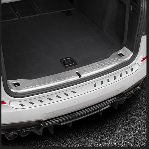 UPIKIT kompatibel mit Auto Edelstahl Ladekantenschutz Stoßstangenschutz Heckstossstange für BMW X3/iX3 2018-2022,A
