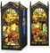 Coikes DIY Book Nook Kit avec Meubles et lumière LED Kit de Maison de Poupées Miniatures Nook Puzzle 3D en Bois Serre-Livres d'art Kits de Modèles pour Adultes à Construire Cadeau Créatif