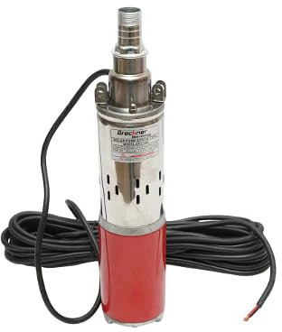 Pompa sommersa per acqua, 250W, 24V, 2m³/h, D80mm, per pannello solare fotovoltaico