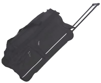 Faltbare Reisetasche BV 8XL, Trolley aus wasserdichtem Segeltuch und Rädern, großes Fassungsvermögen und Robustes Oxford-Gewebe, Schwarz (Sehr groß)