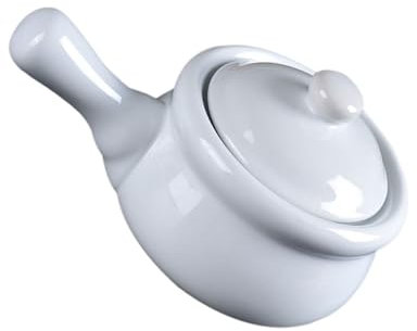 Amosfun Piccola Pentola Per Stufato Pentola in Ceramica Pentola Per Zuppa Con Manico Facile Da Riporre Pentole Versatili