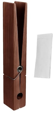 Mollette giganti in legno - Mollette giganti con portasciugamani in legno a molla | Robuste clip in legno di grandi dimensioni Porta asciugamani da bagno artigianali fai-da-te per lavanderia Cucina So