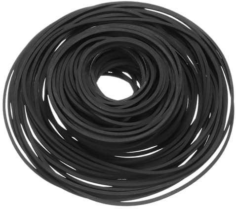 sourcing map 30 Pcs Recorder Rubber Belts, Folded Length 40-135mm Cassette Recorder Belts Machine Repair Mix Flat Cassette Tape Machine Rubber Belts for DVD CD LD VCR Repeater Drives, Width 1mm
