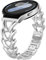 KeHowy 20mm Metall Armband für Samsung Galaxy Watch 7/6/5/4 40,44mm/Watch 6 Classic 43,47mm/Watch 5 Pro 45mm/Watch 4 Classic 42,46mm, Damen Edelstahl Ersatzarmband für Galaxy Watch 42mm - Silber