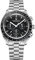 Pagani Design 1701 Herren Professionelle Chronograph Japan VK63 Quarzwerk Mond Armbanduhr Edelstahl 100M Wasserdicht Casual Analog Uhr Datum, Schwarze V3-500-Lünette, Armband