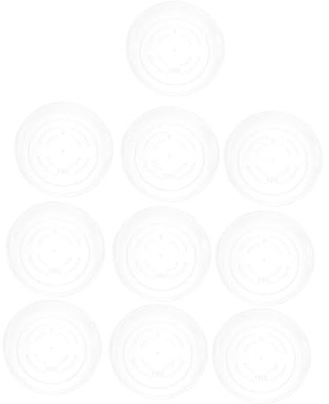 COOPHYA 10piezas Bandejas De Riego Redondas De Plástico para Macetas De Superficies Reutilizables Trays para Plantas De Interior y Exterior