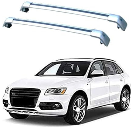 JUNYEW 2 Stück Aluminium Dachträger Relingträger für Q5 2012-2017,Dachgepäckträger-Alu Relingträger,für Fahrradträger,Dachboxen Oder Als Skihalter,B