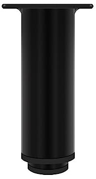 BIVOO Pieds de Soutien réglables Meuble Meuble TV Table Basse Meuble de Salle de Bain Pieds Colonne Ronde Noir Blanc épaissir(Black25cm)