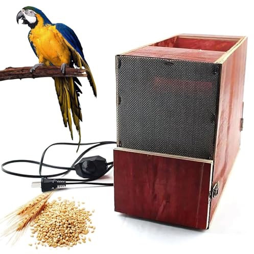 THYXGS Vogelfutter-Schalenspalter, Vogelfutter-Reinigungsmaschine Mit Drehzahlregulierbarem Lüfter, Effiziente Reinigung Und Trennung, Für Hirse Und Sonstiges