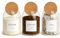 Tea Coffee Sugar Canisters Set of 3 Spice Jars with Cork Ball Lids – 500ml Glass Jars Modern Kitchen Food Containers