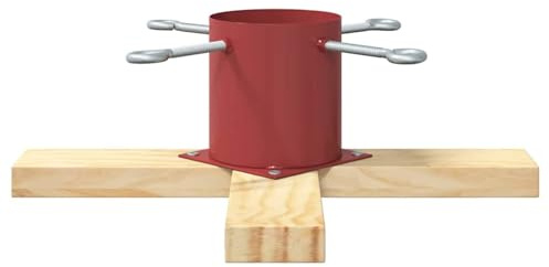 vidaXL Soporte para Árbol de Navidad Rojo 50 x 50 x 16 cm