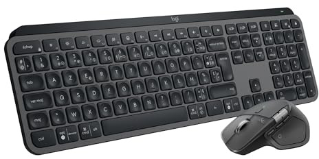 Logitech MX Master 4 for Business Souris sans fil + clavier sans fil | MX Keys for Business, Logi Bolt, Bluetooth, USB-C, clics discrets, Win/Mac/Chrome/Linux, Français AZERTY - Graphite