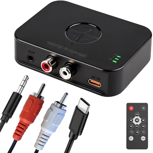 Recepteur Bluetooth 6.0 R C A 3,5 mm Jack AUX Adaptateur