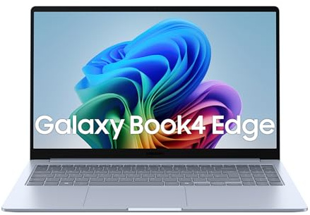 Samsung Galaxy Book4 Edge, Ordenador Portátil Ultrafino 15.6 Full HD LED, Snapdragon X 8 Core, 16GB RAM, 512GB SSD, Intel Iris Xe Graphics, Windows 11 Home, Gris, Teclado QWERTY Español