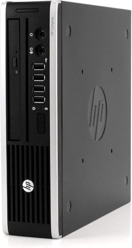 HP Compaq 8300 Elite SFF Ordenador de sobremesa, Intel Core i5-3470, 8 GB de RAM, SSD de 250 GB, Teclado US QWERTY, Windows 11 Pro (Reacondicionado)