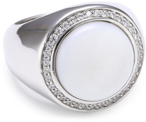 Esprit Damen-Ring ballroom white 35 Zirkonia farblos 925 Sterlingsilber Gr. 18 S.ESRG91707A180
