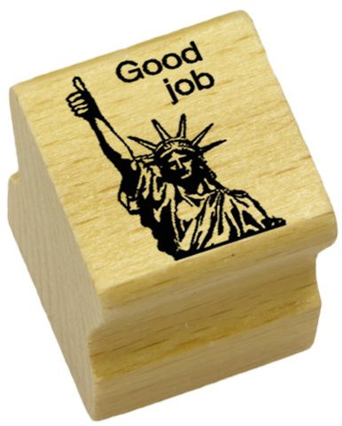 Elbi Lehrerstempel: Englischstempel: Good job aus Holz - K40/2