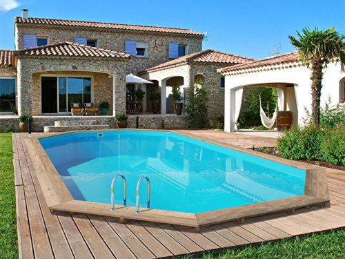 Habitat et Jardin Piscina in Legno Palma - 7,57 x 4,07 x 1,31 m