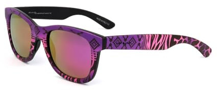 Italia Independent Purple Sunglasses Wayfarer Rectangular Unisex Innovative Technology Eyewear Men & Women's with Brand's Case