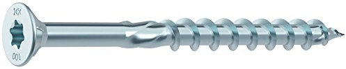 HECO-TOPIX Holzbauschraube Senkkopf 8.0x200 TG TX40 verzinkt mit Zulassung, 100 Stück,48095