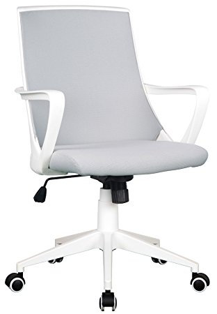 SixBros. Bürostuhl Grau/Weiß - 0722M/2240