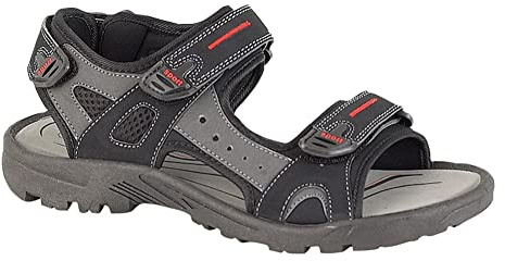 Mens Black Casual Summer Sandals Size 7