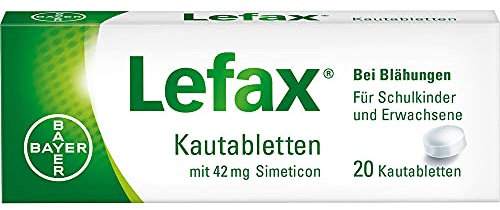 Lefax Kautabletten bei Blähungen, 20 St. Tabletten