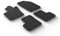 Satz Gummimatten kompatibel mit Fiat 500X 2015- & Jeep Renegade nach 02/2015- (T Profil 4-teilig + Montage-clips)
