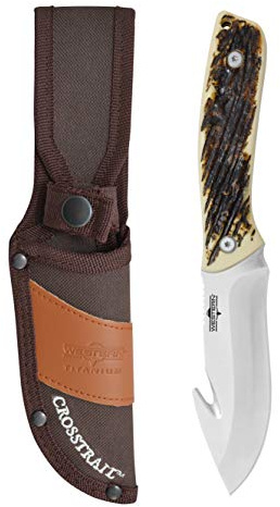 Western - Outdoormesser - Klingenlänge: 10.16 cm - Cross Trail Fixed Blade | Survivalmesser, Feststehendes Messer 420 Edelstahl