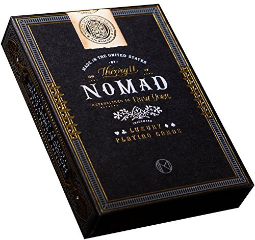 theory11 Unisex-Erwachsene Nomad-V2 Spielkarten, Schwarz, 3.5 x 2.6 x 0.7