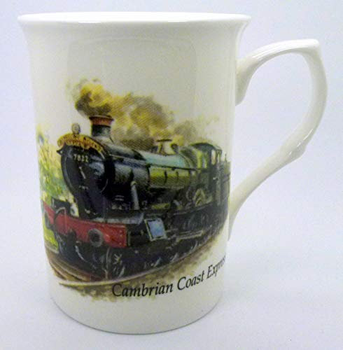 The Plate Collectors Shop Classic STEAM Trains FINE Bone China Mug ~ Cambrian Coast Express ~