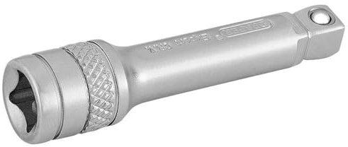 Draper 16720 1/4 Inch Square Drive Polished Wobble Extension Bar, 50mm , Blue