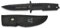 K25 K25-31910 - Cuchillo Mango de Goma. Hoja baño de Titanio. 12 cm. Funda de Nylon - Herramienta para Caza, Pesca, Camping, Outdoor, Supervivencia y Bushcraft