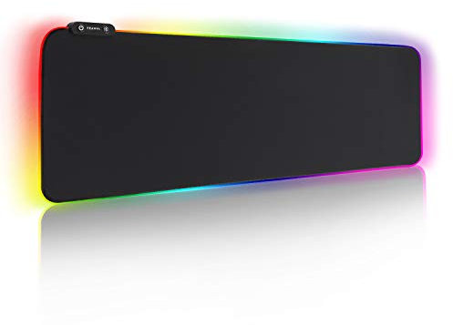 REAWUL Tappetino Mouse Gaming, RGB Grande Mouse Pad 14 Effetti Luce 800x300mm Superficie Esteso, Base in Gomma Impermeabile e Antiscivolo Tappetino per mouse per Computer, PC e Laptop