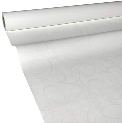 JUNOPAX Papiertischdecke 50m x 1,15m Loop weiß