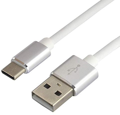 everActive USB USB-C/Typ C Kabel, Silkonkabel, schnelles Laden mit bis zu 3 A, 100 cm lang, weiß, Modell: CBS-1CW