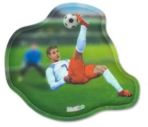 ergobag Unisex Jugend Klettie Kontur Zubehör, Soccer Striker (Mehrfarbig), one Size