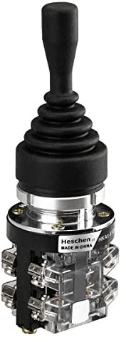 Heschen Interruttore joystick monoleva, HKA1-41Z04, 4 posizioni, tipo momentaneo, 4NO, AC380V 15Amp